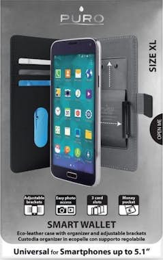 Puro PURO UNIWALLET3BLKXL 5.1"" Folio Negro funda para Puro PURO UNIWALLET3BLKXL 5.1"" Folio Negro funda para
