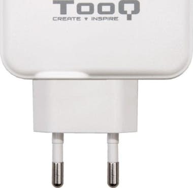 Tooq TooQ Cargador de Pared doble puerto USB-C + USB A, Tooq TooQ Cargador de Pared doble puerto USB-C + USB A,