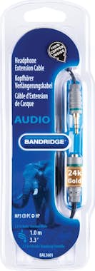 Bandridge Bandridge BAL3601 1m 3.5mm 3.5mm Negro, Gris cable Bandridge Bandridge BAL3601 1m 3.5mm 3.5mm Negro, Gris cable