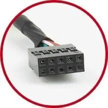 Gembird Gembird CCUSBRECEPTACLE 10-pin 2 x USB 2.0 Gris, M Gembird Gembird CCUSBRECEPTACLE 10-pin 2 x USB 2.0 Gris, M