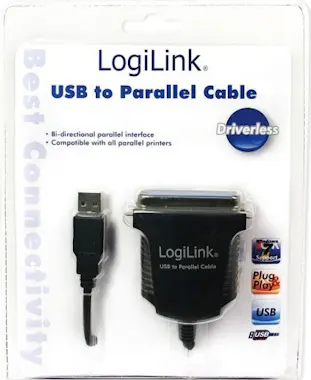 Logilink LogiLink AU0003C USB 2.0 A IEEE1248 Negro adaptado Logilink LogiLink AU0003C USB 2.0 A IEEE1248 Negro adaptado