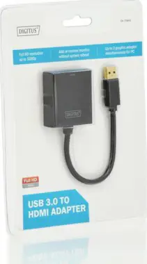 Digitus Digitus DA-70841 USB 3.0 HDMI Negro adaptador de c Digitus Digitus DA-70841 USB 3.0 HDMI Negro adaptador de c