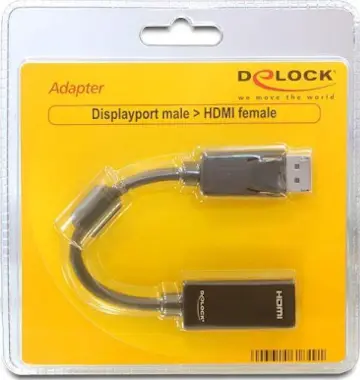 Delock DeLOCK 61849 DisplayPort M 19-p HDMI F Negro adapt Delock DeLOCK 61849 DisplayPort M 19-p HDMI F Negro adapt