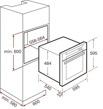 Teka Teka HL 890 Horno eléctrico 56L 2250W A Negro, Ace Teka Teka HL 890 Horno eléctrico 56L 2250W A Negro, Ace