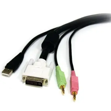 StarTech.com StarTech.com Cable KVM 4 en 1 de 1,8m con DVI USB StarTech.com StarTech.com Cable KVM 4 en 1 de 1,8m con DVI USB