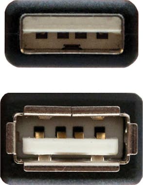 Nanocable Nanocable CABLE USB 2.0, TIPO A/M-A/H, NEGRO, 1.8 Nanocable Nanocable CABLE USB 2.0, TIPO A/M-A/H, NEGRO, 1.8