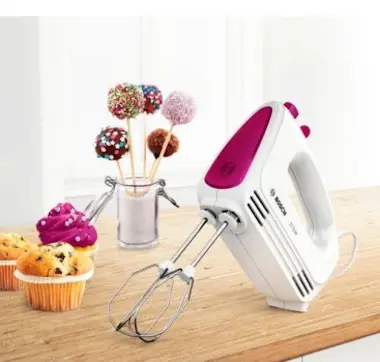 Bosch Bosch MFQ2210P Batidora de mano 375W Rosa, Color b Bosch Bosch MFQ2210P Batidora de mano 375W Rosa, Color b
