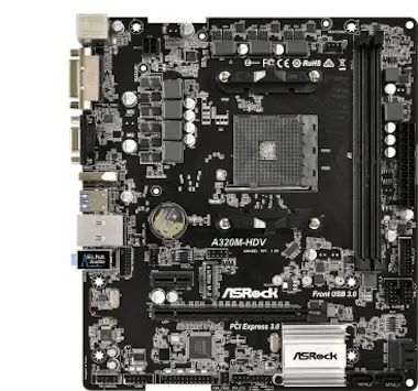 Asrock Asrock A320M-HDV AMD A320 Zócalo AM4 Micro ATX pla Asrock Asrock A320M-HDV AMD A320 Zócalo AM4 Micro ATX pla