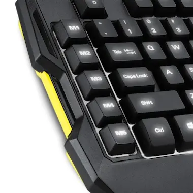 Sharkoon Sharkoon Shark Zone K30 USB Alemán Negro, Amarillo Sharkoon Sharkoon Shark Zone K30 USB Alemán Negro, Amarillo