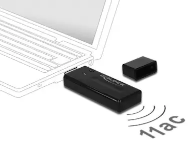 Delock DeLOCK 12463 WLAN 867Mbit/s adaptador y tarjeta de Delock DeLOCK 12463 WLAN 867Mbit/s adaptador y tarjeta de