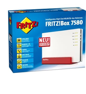 AVM AVM FRITZ!Box 7580 Doble banda (2,4 GHz / 5 GHz) G AVM AVM FRITZ!Box 7580 Doble banda (2,4 GHz / 5 GHz) G