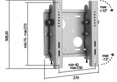ITB ITB AMOMBMONOPLS soporte de pared para pantalla pl ITB ITB AMOMBMONOPLS soporte de pared para pantalla pl