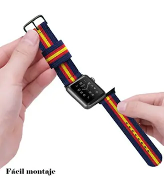Estuyoya Correa de Nylon para Apple Watch con los colores d Estuyoya Correa de Nylon para Apple Watch con los colores d