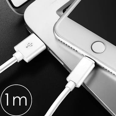 Apple Apple MQUE2ZM 1m USB-A Lightning Blanco cable de t