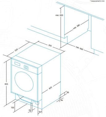 Edesa Edesa EWS-1480-I Carga frontal Integrado Blanco A Edesa Edesa EWS-1480-I Carga frontal Integrado Blanco A