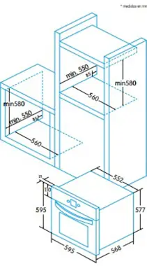 Edesa Edesa EOE-7040 WH Horno eléctrico 70 L 2200 W Acer Edesa Edesa EOE-7040 WH Horno eléctrico 70 L 2200 W Acer