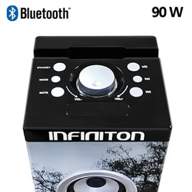 Infiniton Altavoz Torre Musica Bluetooth (90W) + Karaoke ST9 Infiniton Altavoz Torre Musica Bluetooth (90W) + Karaoke ST9