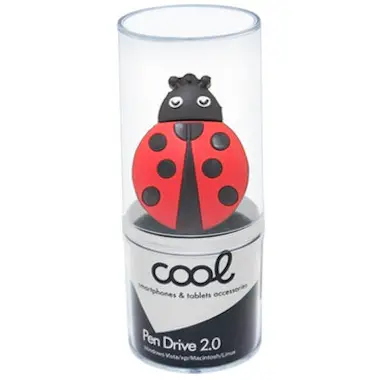 Cool Pen Drive USB x32 GB Silicona Mariquita Cool Pen Drive USB x32 GB Silicona Mariquita
