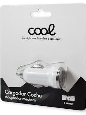 Cool Cargador Coche Mini Universal Entrada Usb (1Amp) B Cool Cargador Coche Mini Universal Entrada Usb (1Amp) B
