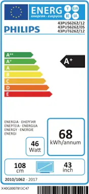 Philips Televisor LED 43 4K Smart TV 43PUS6262/12 Philips Televisor LED 43 4K Smart TV 43PUS6262/12