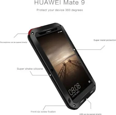 Love Mei Funda extrema para Huawei Mate 9 de aluminio alta Love Mei Funda extrema para Huawei Mate 9 de aluminio alta