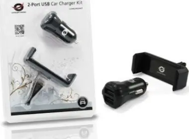 Conceptronic Conceptronic CUSBCAR2AKIT Auto Negro cargador de d Conceptronic Conceptronic CUSBCAR2AKIT Auto Negro cargador de d