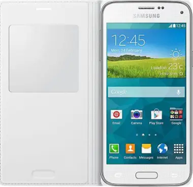 Samsung Funda con tapa libro y ventana para Galaxy S5 Mini Samsung Funda con tapa libro y ventana para Galaxy S5 Mini