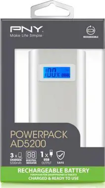 PNY PNY PowerPack Digital 5200 Ión de litio 5200mAh Pl PNY PNY PowerPack Digital 5200 Ión de litio 5200mAh Pl