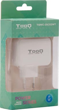 Tooq TooQ Cargador de Pared doble puerto USB-C + USB A, Tooq TooQ Cargador de Pared doble puerto USB-C + USB A,