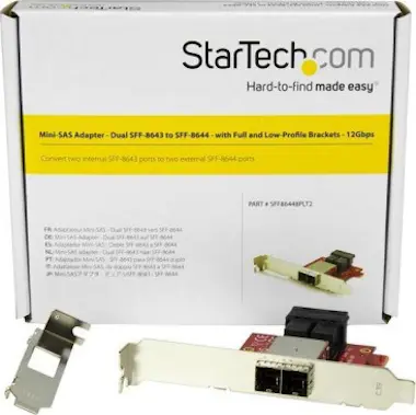 StarTech.com StarTech.com Adaptador Mini-SAS - Adaptador Doble StarTech.com StarTech.com Adaptador Mini-SAS - Adaptador Doble