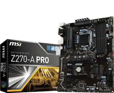 MSI MSI Z270-A Pro Intel Z270 LGA 1151 (Zócalo H4) ATX MSI MSI Z270-A Pro Intel Z270 LGA 1151 (Zócalo H4) ATX