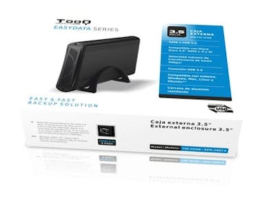 Tooq TooQ CAJA HDD 3.5"" SATA A USB 2.0/3.0 NEGRA Tooq TooQ CAJA HDD 3.5"" SATA A USB 2.0/3.0 NEGRA