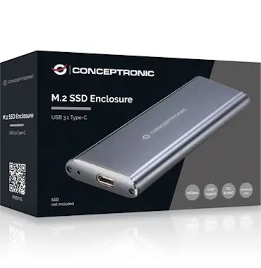 Conceptronic Conceptronic HDE01G M.2 SSD enclosure Gris Conceptronic Conceptronic HDE01G M.2 SSD enclosure Gris