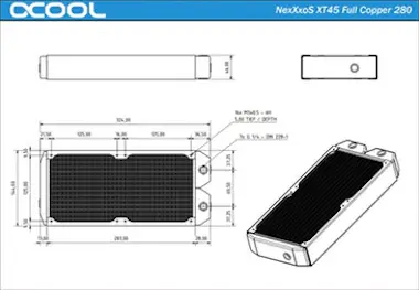Alphacool Alphacool NexXxoS XT45 Universal Radiador Alphacool Alphacool NexXxoS XT45 Universal Radiador
