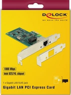 Delock DeLOCK 89943 adaptador y tarjeta de red Ethernet 1 Delock DeLOCK 89943 adaptador y tarjeta de red Ethernet 1