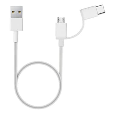 Xiaomi Cable Micro-USB y USB tipo C a USB 2 en 1 de 30 cm