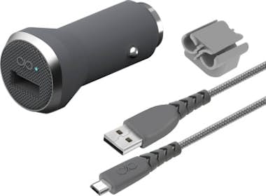 Force Power Cargador para coche 1 Puerto USB + Micro USB Gara Force Power Cargador para coche 1 Puerto USB + Micro USB Gara