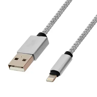 Moxie Cable USB a Lightning Plateado - Moxie Cobre trenz Moxie Cable USB a Lightning Plateado - Moxie Cobre trenz