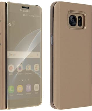 Avizar Funda Libro Efecto Espejo Oro Samsung Galaxy S7 Ed Avizar Funda Libro Efecto Espejo Oro Samsung Galaxy S7 Ed