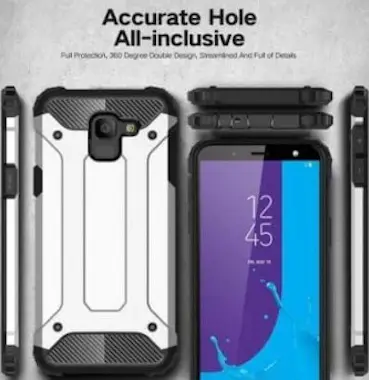 Samsung fundas ARMOR Galaxy J6 2018 - color:plata Samsung fundas ARMOR Galaxy J6 2018 - color:plata