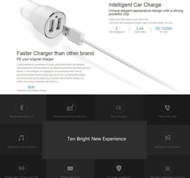 Roidmi Xiaomi 2S cargador de coche transmisor fm bluetoot Roidmi Xiaomi 2S cargador de coche transmisor fm bluetoot