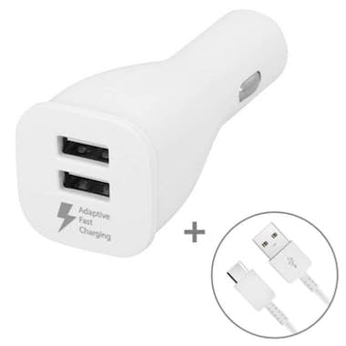 Samsung Cargador para coche EP-LN920BW - Doble USB + Cable Samsung Cargador para coche EP-LN920BW - Doble USB + Cable