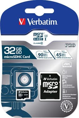 Verbatim Verbatim Pro memoria flash 32 GB MicroSDHC Clase 1 Verbatim Verbatim Pro memoria flash 32 GB MicroSDHC Clase 1
