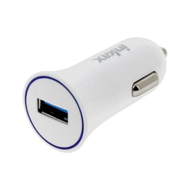Inkax Cargador para coche Universal 1A USB - Blanco Inkax Cargador para coche Universal 1A USB - Blanco