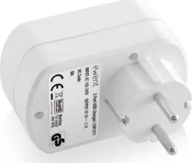 Ewent Ewent EW1211 Interior Blanco cargador de dispositi Ewent Ewent EW1211 Interior Blanco cargador de dispositi