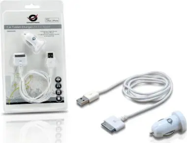 Conceptronic Conceptronic CUSBCAR2ASET Auto Blanco cargador de Conceptronic Conceptronic CUSBCAR2ASET Auto Blanco cargador de
