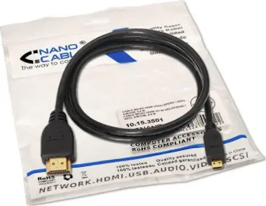 Nanocable Nanocable CABLE MICRO HDMI V1.4 (ALTA VELOCIDAD / Nanocable Nanocable CABLE MICRO HDMI V1.4 (ALTA VELOCIDAD /