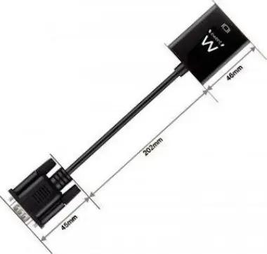 Ewent Ewent EW9866 VGA-15pin HDMI, 3.5mm Negro adaptador Ewent Ewent EW9866 VGA-15pin HDMI, 3.5mm Negro adaptador