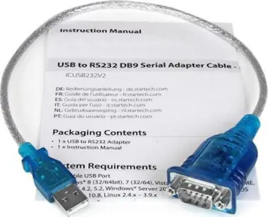 StarTech.com StarTech.com Cable Adaptador USB a Serie RS232 de StarTech.com StarTech.com Cable Adaptador USB a Serie RS232 de