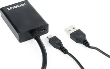 Gembird Gembird A-VGA-HDMI-01 HDMI 19 pin Negro adaptador Gembird Gembird A-VGA-HDMI-01 HDMI 19 pin Negro adaptador